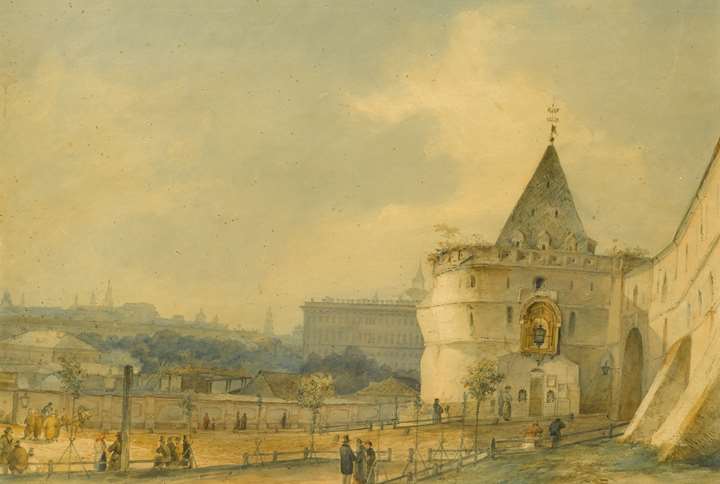 View of the Entrance to the Andronikov Monastery, Moscow